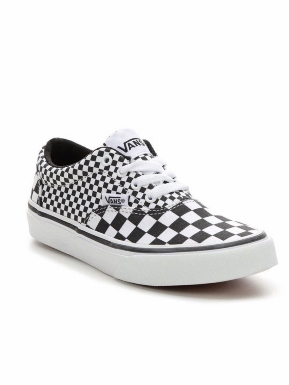 Vans Doheny Checkerboard Lace Up Sneakers Black White Youth Unisex Shoes‎